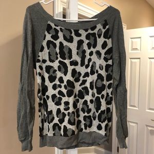 Express leopard sweater
